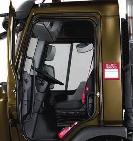 RENAULT TRUCKS D ACCESS WITH LOW ENTRY CAB with a flat floor and up to 4 seats.