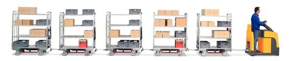2,000 kg payload: 500 kg payload per intermediate shelf: 100kg payload per intermediate shelf with lateral reinforcement (optional): 150 kg 2 swivel castors with integrated central stop and 2 fixed