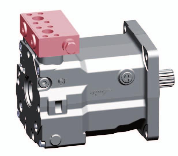 Motor equipment. Cross over relief valve block The cross over relief valve block offers additional high pressure protection for the series 02 motors. It is mounted to the radial high pressure ports.