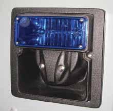 Options Law Enforcement Equipment Options Flush mounted strobe, siren and amplifier Mounts on console face and houses