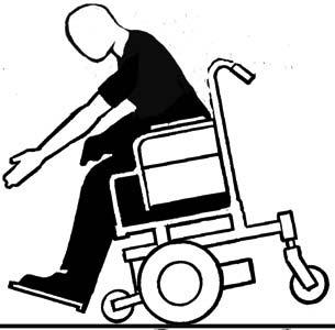 ALWAYS maintain a minimum of 3-inches between bottom of the front riggings and the floor/ground while the wheelchair is in motion to ensure proper ground clearance.