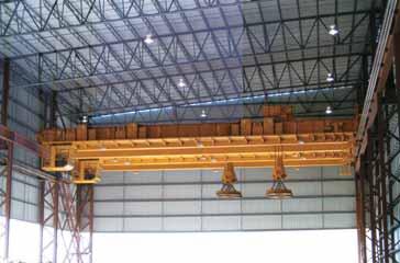 30-ton steel handling crane 30-ton CMAA E steel handling, cab