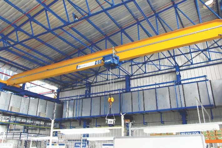 Beam/Box type main girders (dependent on spans) These cranes can be offered either with an Electrically Operated Trolley (EOT)