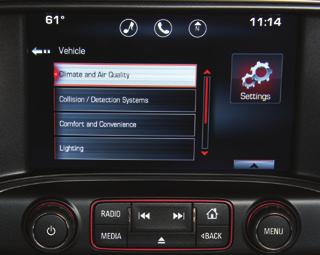 Vehicle Personalization Some vehicle features can be customized using the audio controls and menus or the touch screen buttons F.