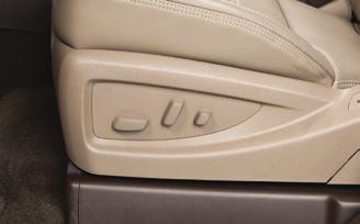 Power SeatsF Seat Adjustments A B C A. Seat Cushion Adjustment Move the front horizontal control to move the seat forward or rearward, or to tilt, raise or lower the seat. B. Seatback Adjustment Move the vertical control to recline or raise the seatback.