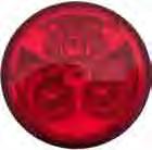 DIODES 40217 RED LENS WITH 10 RED DIODES 40211/40213 40215 40217 2-1/2 ROUND LED - SEALED LIGHT WITH 4 SQUARE DIODES