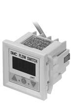 For Deionized Water and Chemicals Digital Flow Switch Series PFD How to Order Remote Type Monitor Unit PFD0 0 A M Specifications for Monitor Unit 0 Output specification NPN open collector outputs PNP