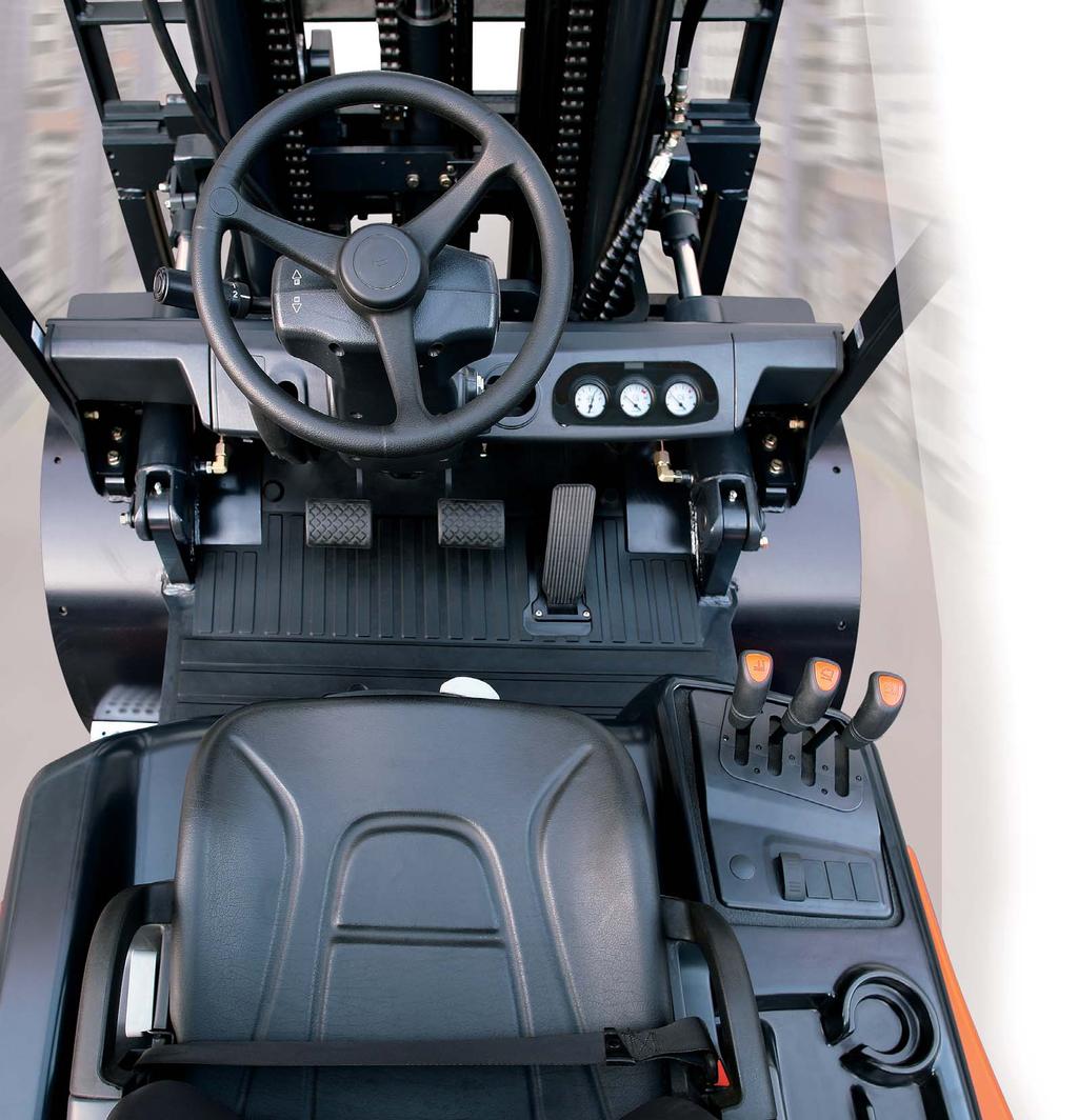 Operator Comfort and Driver Efficiency is One of Doosan s Top Priorities Doosan forklifts are designed