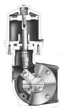 actuator-valve connection for minimized lost motion Spring-return pneumatic diaphragm actuator Spring-return pneumatic diaphragm actuator Double-acting pneumatic piston