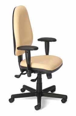 Sitmatic Super Beta Model #: 073 SE +1A/4001 High back chair Seat height range of 17 to 22 Height and width adjustable armrests Independent back angle adjustment Seat slider