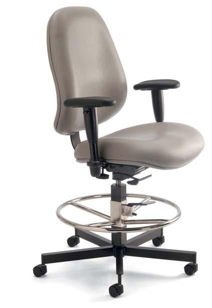 Special Configurations Mid back with EZ-Tilt control, hoop armrests and