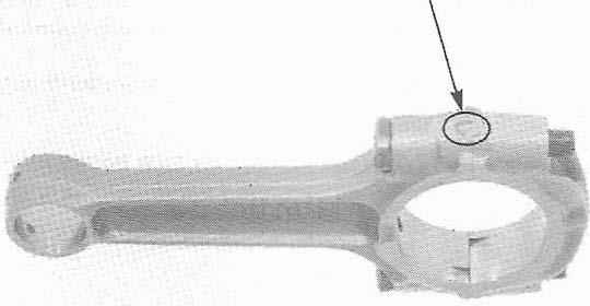 The weight code is stamped on the connecting rod by the alphabetical code.