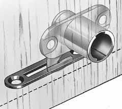 back out to unlock doors Lock throw length is 5/16 Optional TLZ110 finish cup for back door requires 1/2 hole ORER LOCK PLUG & STRIKE