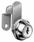 ISC TUMLER CM LOCKS FOR OOR N RWERS 90 Cam Turn, Flush or Lipped/Overlay Construction Each lock comes with one stop washer which allows the cam to turn 90 For drawers, right-hand or left-hand doors