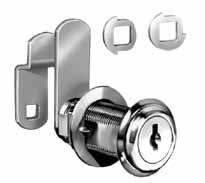 ISC TUMLER CM LOCKS FOR OORS N RWERS 90 & 180 Cam Turn, Flush or Lipped/Overlay Construction - 20 Each lock comes with two stop washers allowing cam to turn either 90 pplications: or 180 based on