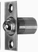 IV34526 Satin Chrome 10 ball catches, large ual djustment For catch in door installations where the catch is mounted in the door and the strike is mounted on the jamb ual adjustment for door