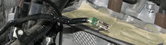 Install the wires from the TPS connector into the supplied connector in the same pin locations they were in originally, then push in the wedge lock to secure them. 52.