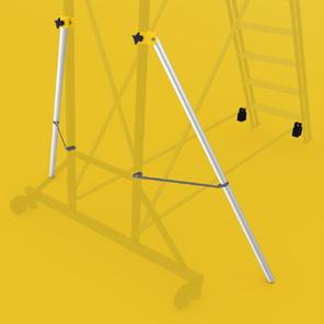 PROF+ WORK PLATFORM TMR A really sturdy and robust work platform in steel and aluminium for safe work at higher heights. Ideal for those who perform installation work, painting or work at a warehouse.