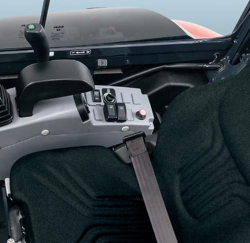 The KX0304 s wide and relaxing cab offers all of the functions and