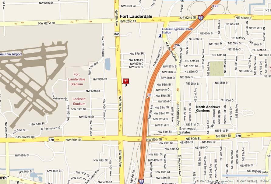 Locations and Maps of FDOT District Four Maintenance Yards 1. Broward Operations Center & Auto Shop, 5548 NW 9 Ave. Ft. Laud, Fl. 33309 2. District 4 Motor Pool Operations, 3400 W. Commercial Blvd.