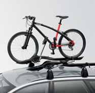 Transport and touring Bicycle holder lockable holder that is manufactured from specially shaped plastic. Bicycle is secured via a steel-frame bracket.