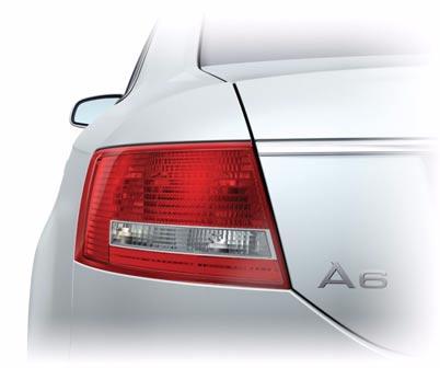 Back lights Different tail lights are used in the Audi A6 05, depending on the equipment variant.