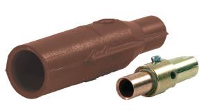 Cam-Lok J-Series E1016 plugs Cable Size 1/0 2/0 600V AC/DC, Up to 235A Continuous NEMA 4 J-Series E1016, rubber, vulcanized, crimp connection Vulcanizing permanently affixes plug insulator to cable