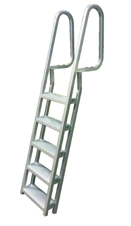 This makes coming in & out of the water easier & safer than other ladders, more like walking up stairs.