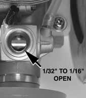 Adjust the Throttle The throttle is to be set up so that when the throttle stick is all the way down, and the throttle trim lever is all the way up, the carburetor will be nearly, but not fully