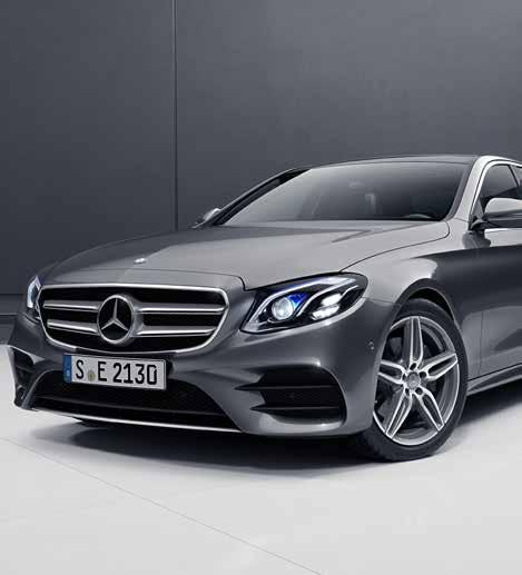 E-Class Saloon AMG Line exterior equipment 17 19 AMG 5-twin-spoke light-alloy wheels in titanium grey and with a high-sheen finish AGILITY CONTROL suspension with selective damping system, lowered by