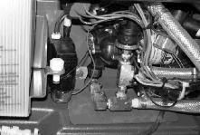CLEANING THE FaST SYSTEM AIR PUMP FILTER (S/N 000000-002532) Remove and clean the air filter with