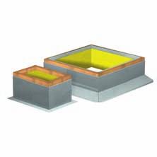 Options and Accessories Roof Curbs - Prefabricated roof curbs reduce installation time and costs by ensuring compatibility between the fan, the curb, and the roof opening.