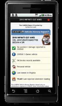 decisions on-the-go Run CARFAX Reports