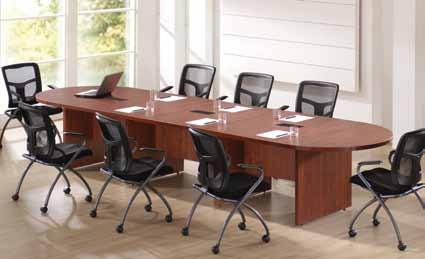 Laminate Conference Tables Boat Shaped Conference Table shown in Cherry. PL192BS List $1795 C A.