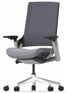 6004 Stocked in Black Fabric seat with Black Mesh back. 350lb weight capacity.