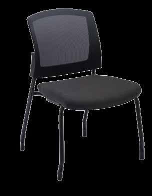 guest seating Baker Stackable Guest Chair with Arms Model No.