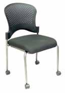 List $188 Baker Stackable Guest Chair with Arms & Casters Model No.