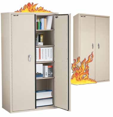 CF4436-D 36"W x 191/4"D 44"H Weight: 620 lbs List: $3650 SO = Special Order Insulated Lateral Fireproof Files Accommodates both legal and letter size files.