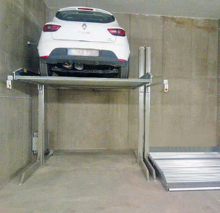 P STOREPARKER Dependent parking system without pit.