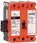 .6 Molded Case Circuit Breakers Specialty Breakers Product Selection 3 A 150 A E F/E FM E F/E FM Sealed Breakers with Non-Interchangeable Trip Unit Include Line/Load Terminals, Non-Electronic Trip