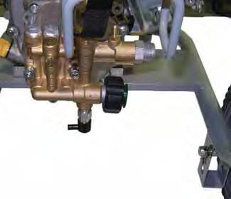 OPERATION NOTE: The pump is equipped a with a thermo valve (see Figure 24 and Figure 25). If the pump is run for an extended period of time without water fl owing through it, it could overheat.