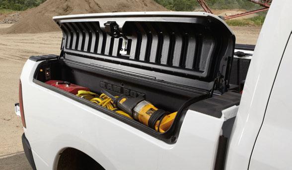 2 Little wonder why Ram 1500 took top honours in the Motor Trend 2015 half-ton pickup shootout, and stands in first MultiLink Coil Spring Rear Suspension 3 RamBox Cargo Management System 3 IN-flooR