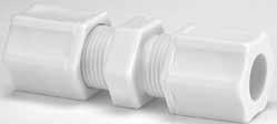 Plastic Products Molded ompression Products Not available with GRIPPER style nut Sold Only with GRIPPER style nut Union onnector D Number Number F D1 o.d. Nylon Polypropylene l f A 1/4 1562x4 1562Px4 0.