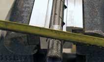 SEP 1A - HOSE PREPARAION Cut square to length through taped area using a cut-off machine or finetooth hacksaw.