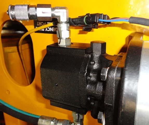 Figure 68 Emergency Pump Pressure Adjusting Screw Figure 65 Main System Pressure Tap (G1) Emergency Pump Pressure Relief valve 1500 PSI (Little Giant OPTION) 1.