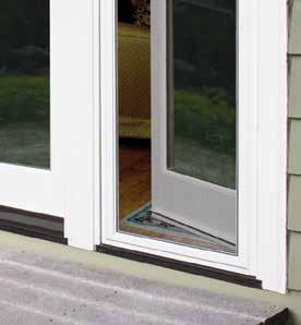 HOPPE thumb-bolt hardware and a 3-point locking system for greater security is available in the same ten finishes as our swing patio door.