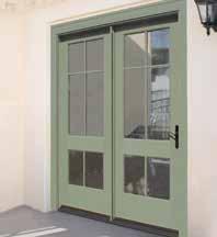 Mid-Rail & Wide Bottom Rail SWING PATIO DOORS Accessorize your swing doors by inserting an optional mid-rail. Rails run horizontally and can be located at virtually any height.