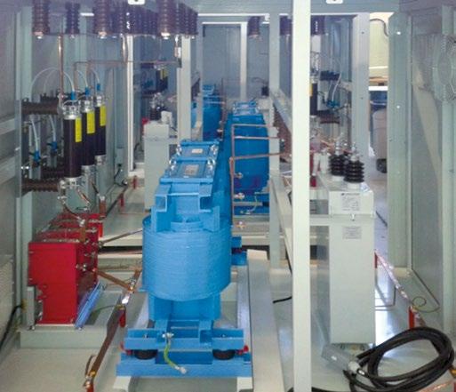Capacitor banks Application examples Water treatment plant Multistep automatic capacitor bank with detuned filter model CMSR of 2250 kvar at 6,6 kv, 50