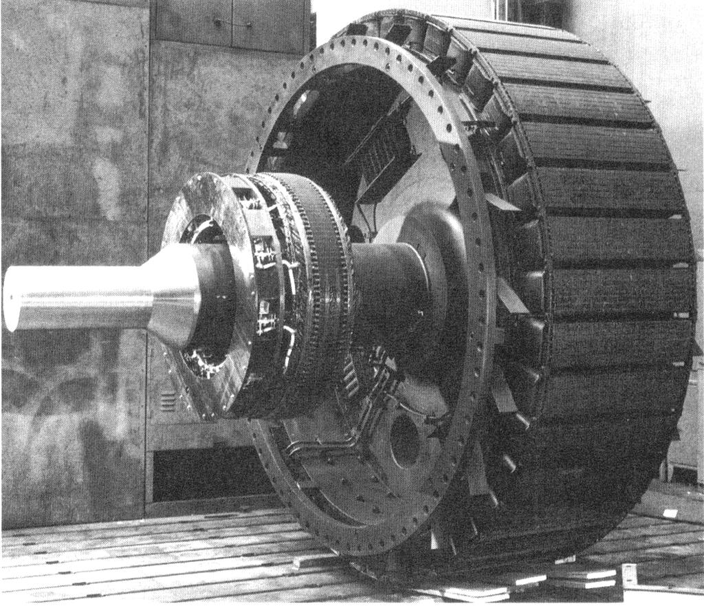 Construction of synchronous machines A rotor of large