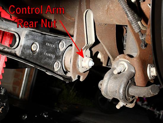 9. As with the front bolt, you don t need to hold the rear bolt s nut to prevent it from spinning.